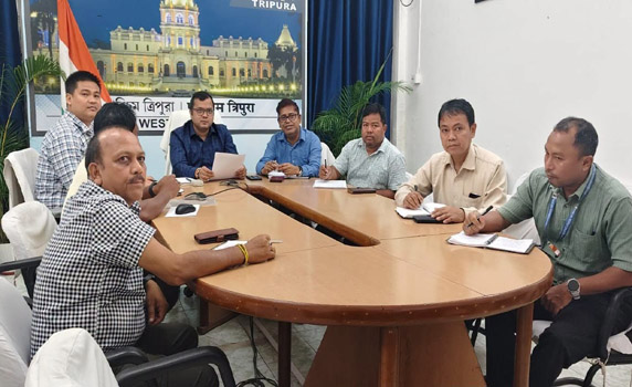 DM West Tripura virtually joins review meeting on Jal Jeevan Mission.